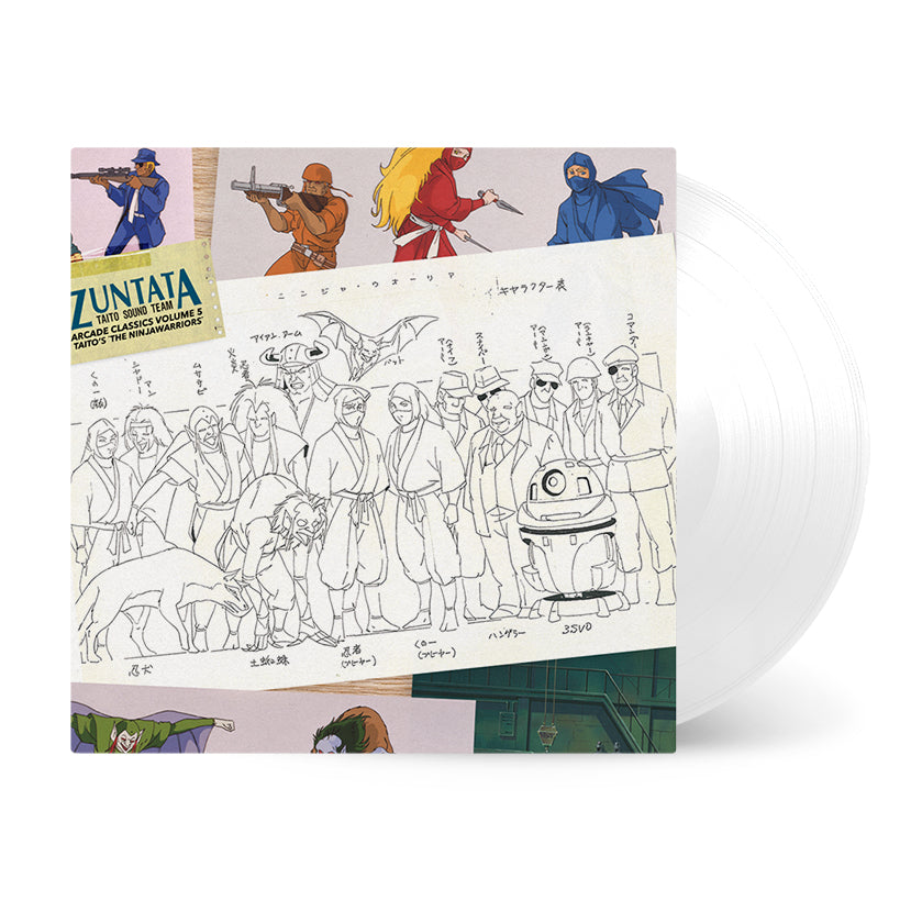 Taitos THE NINJAWARRIORS clear vinyl and front cover