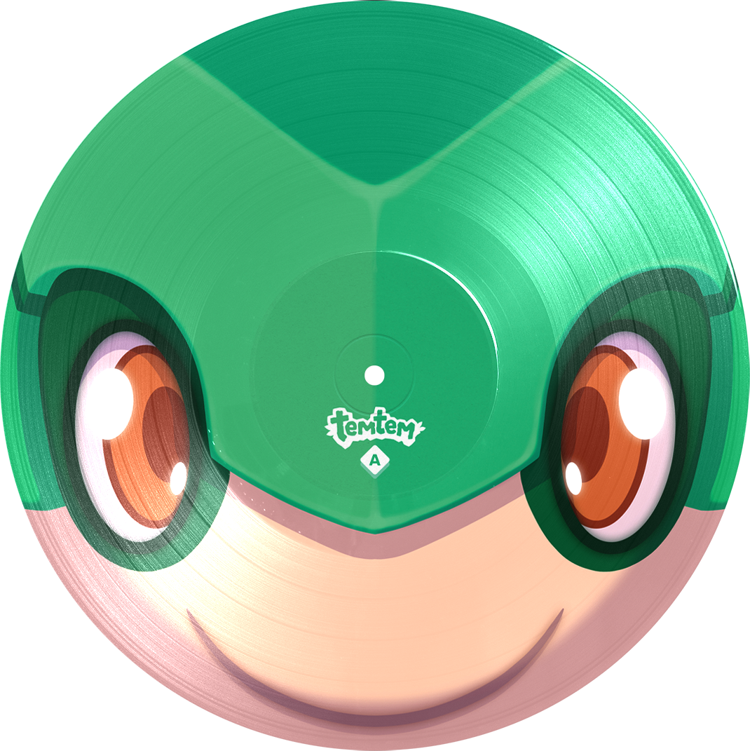 Temtem Picture Disc Vinyl Side A B