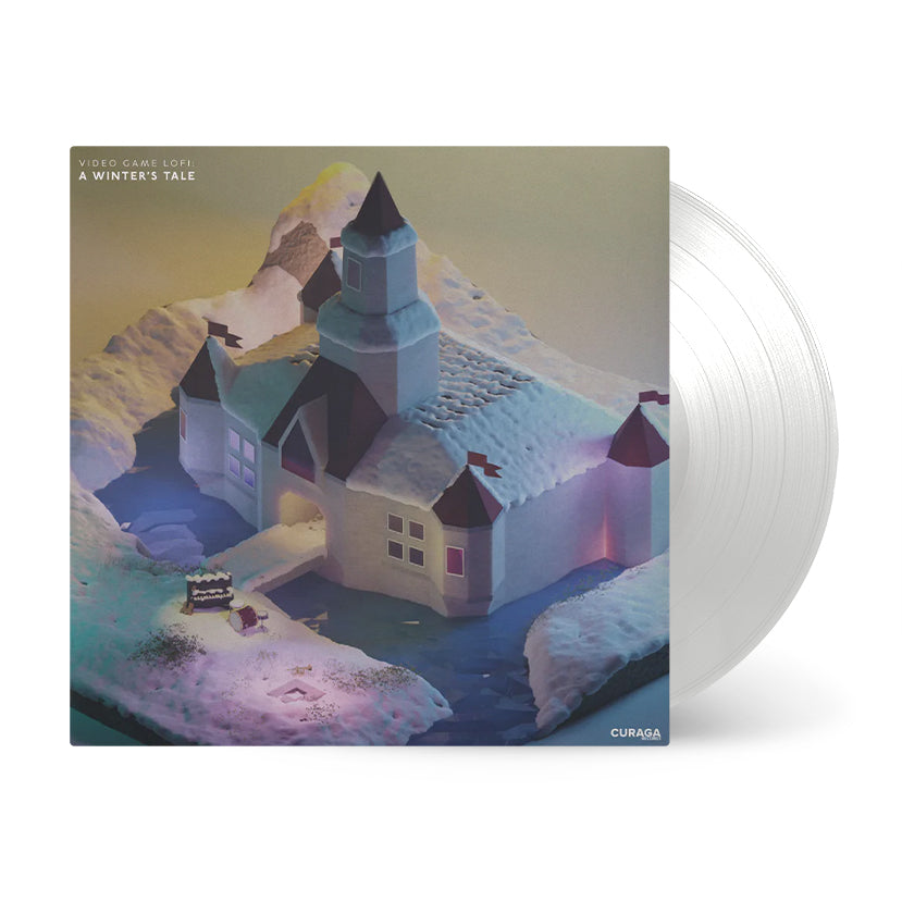 Video Game LoFi: A Winter's Tale by Save Point White Vinyl Soundtrack Mock Up with Front Cover