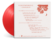 Souvenir by Videotapemusic on transparent red vinyl with back cover 