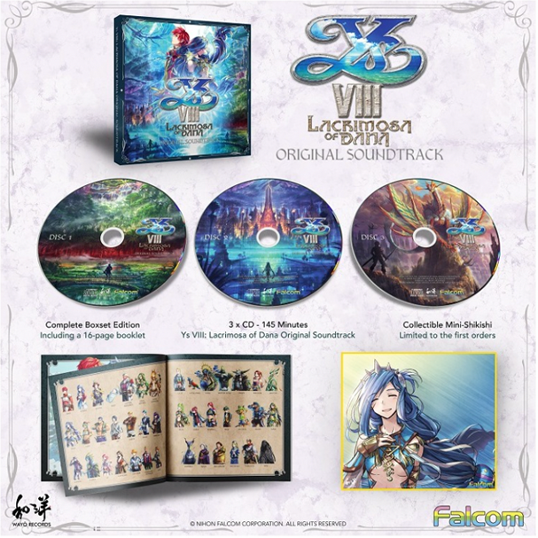 Ys VIII cd set inside
