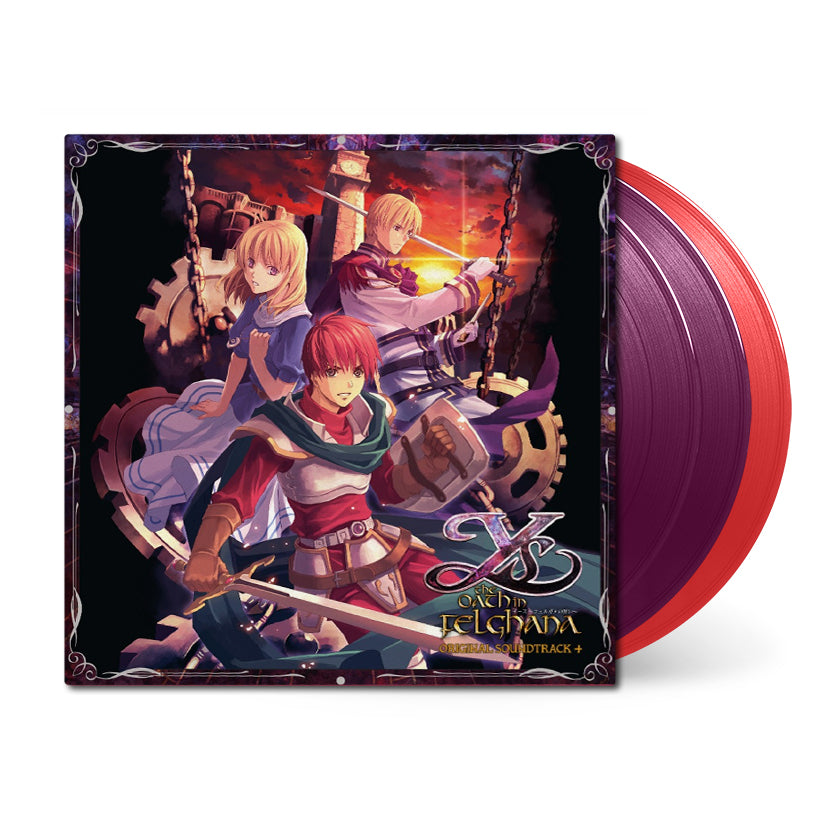 Ys: The Oath in Felghana on purple and red vinyl