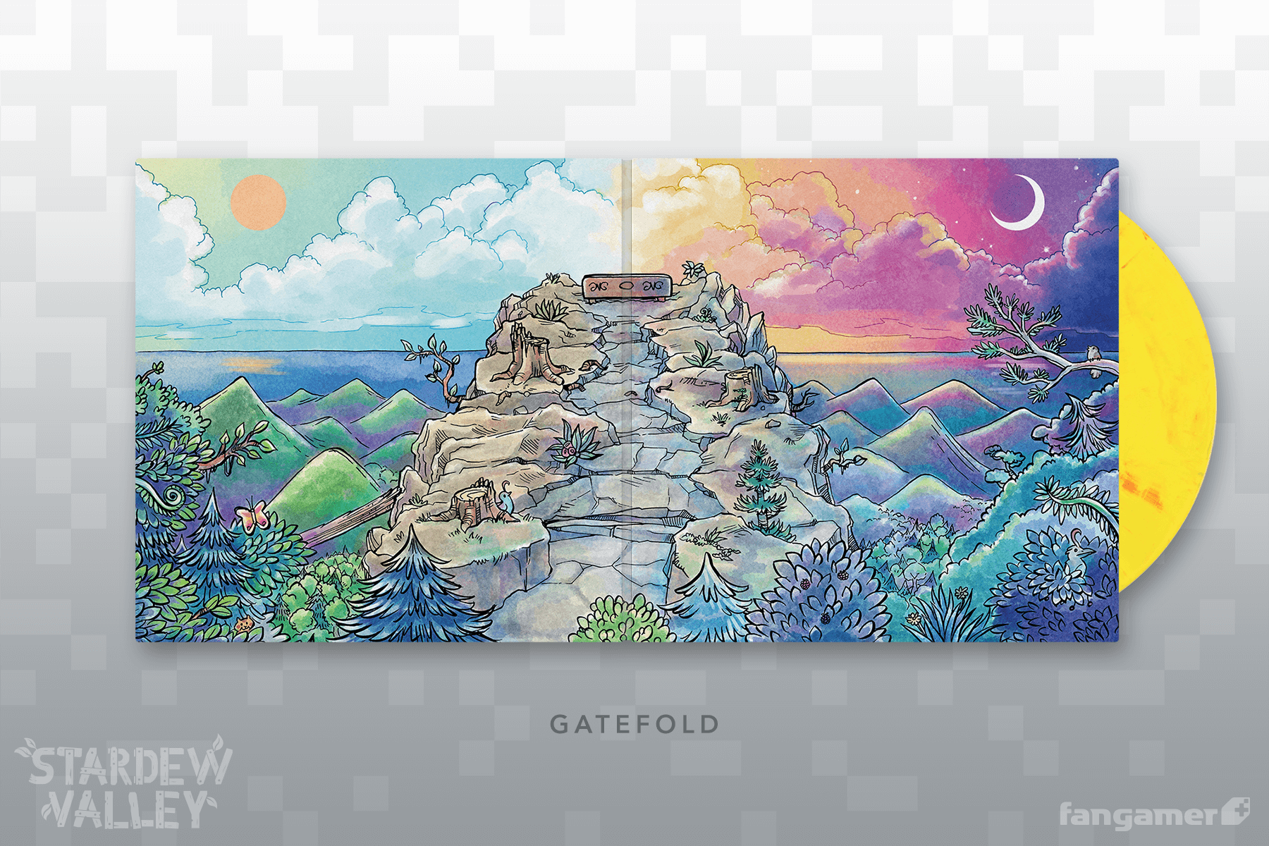 Stardew Valley 1.4/1.5 Single LP Open Gatefold with Yellow VInyl