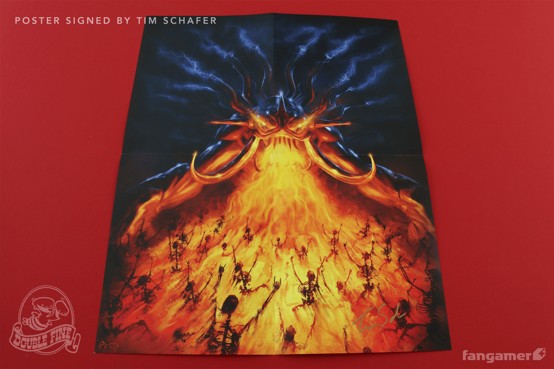 Brütal Legend soundtrack poster signed by tim schafer