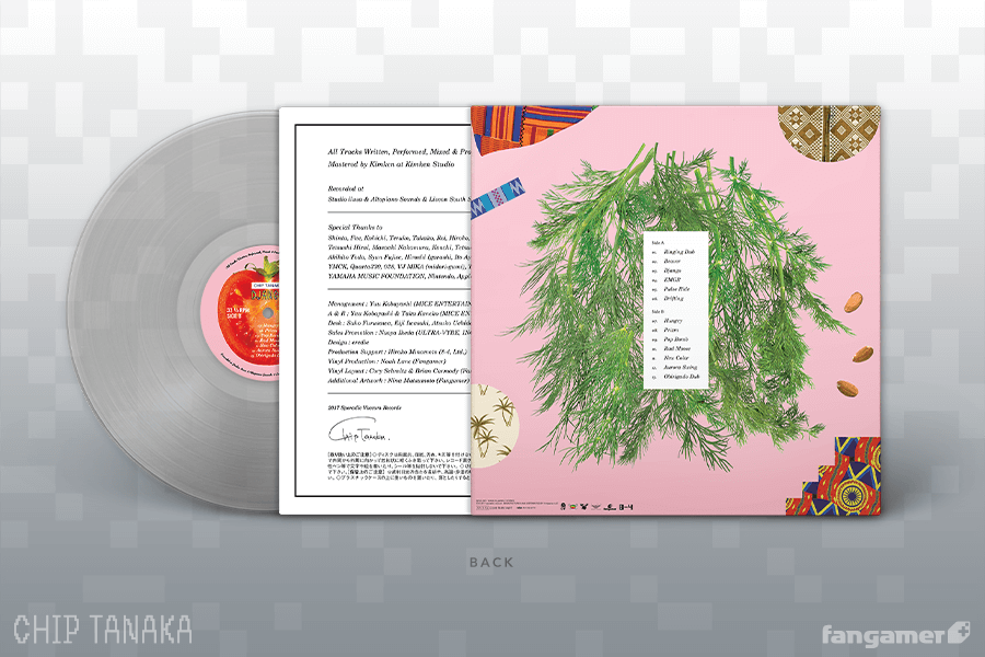 back of Django by Chip Tanaka on vinyl