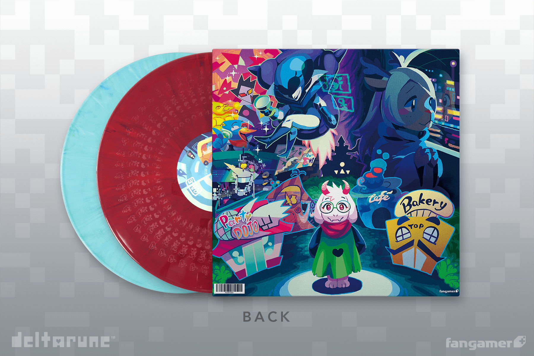 DELTRARUNE Chapter 2 Soundtrack on colored vinyl with back cover