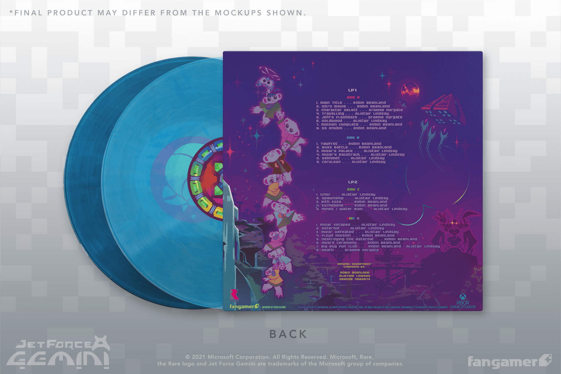 Jet Force Gemini on vinyl back