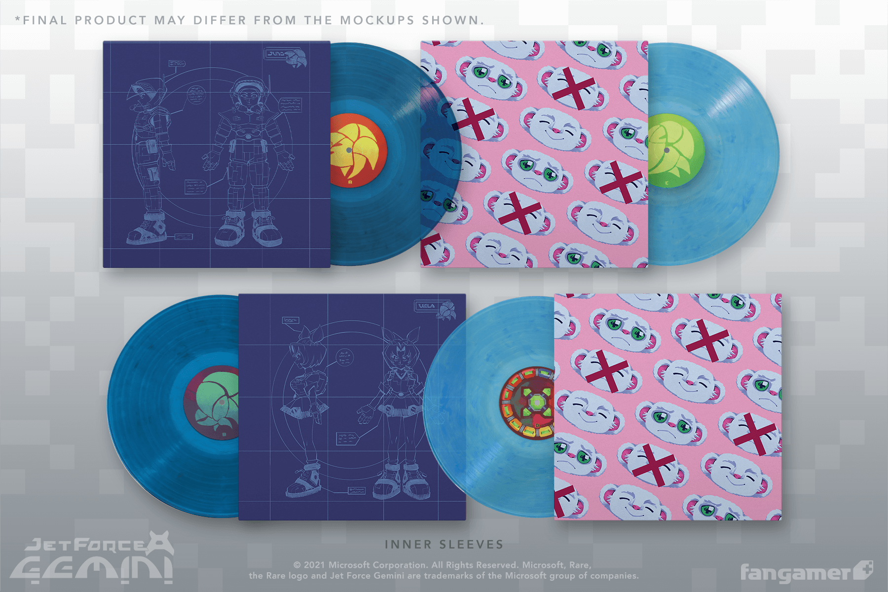 Jet Force Gemini on vinyl inner sleeves