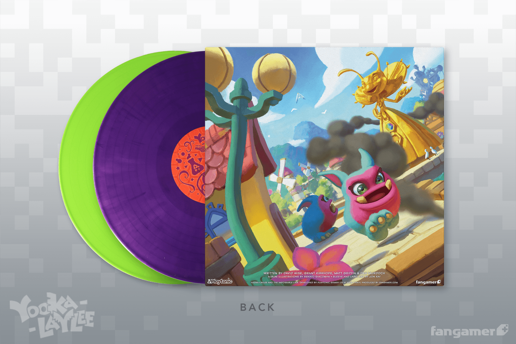 Yooka-Laylee and the Impossible Lair Soundtrack on Double Vinyl with Back Sleeve